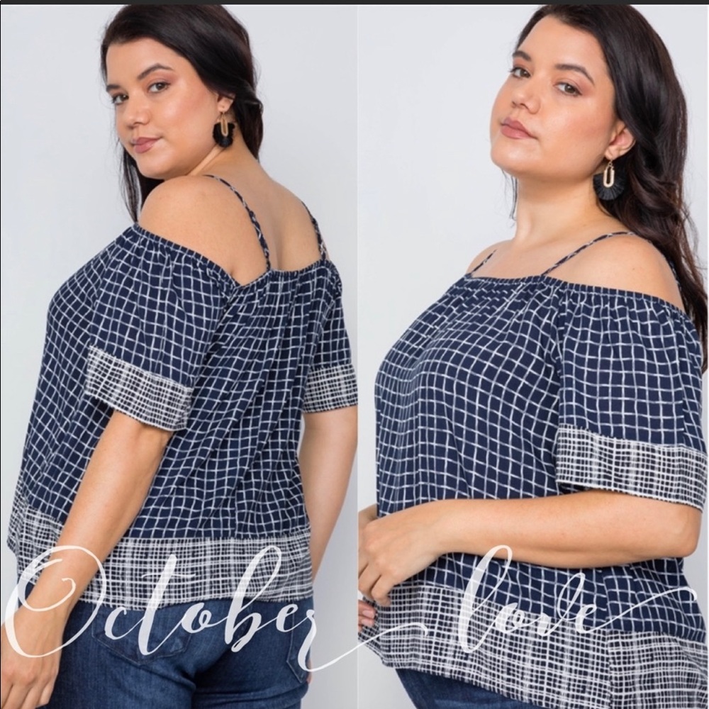 Plus Size Off the Shoulder Blouse - Picture 4 of 5